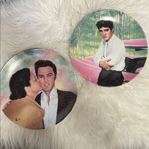VTG Elvis Presley Limited Edition Plates 1988 1989 ~ 8 1/2"
